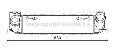 AVA QUALITY COOLING bwa4464 -  Интеркулер